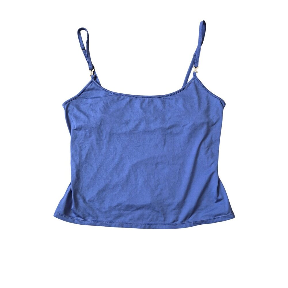 VTG Victoria's Secret Women's Size L Camisole Purple Built in Shelf Bra Tank Y2K